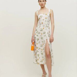 NWT REFORMATION  dominique dress - citron 10